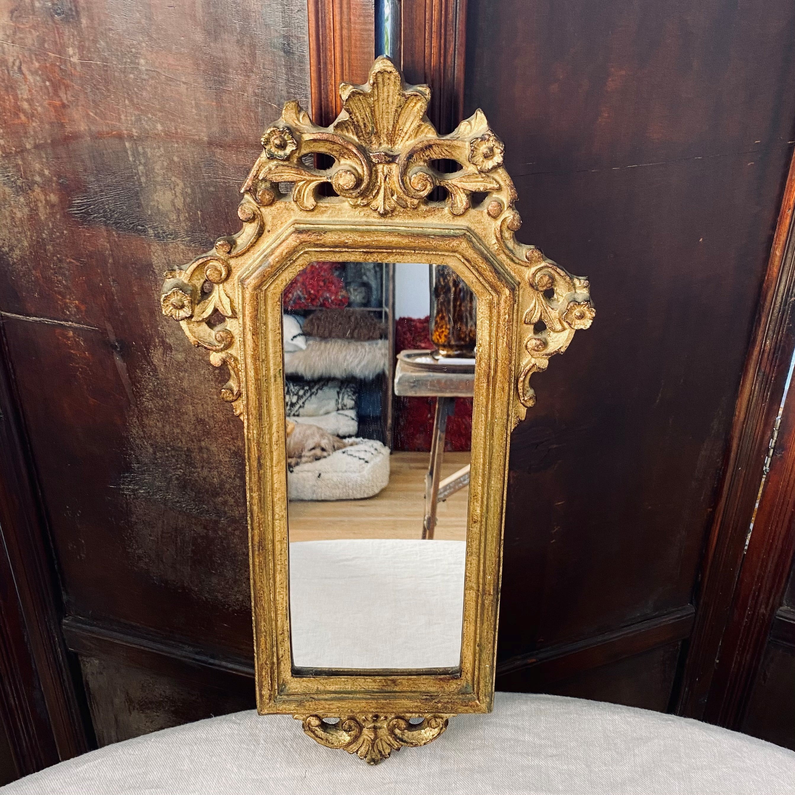 Antique Italian Gilt Mirror