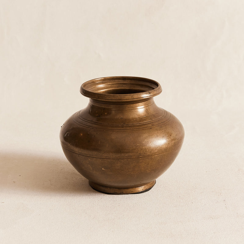 Large Brass Bud Vase