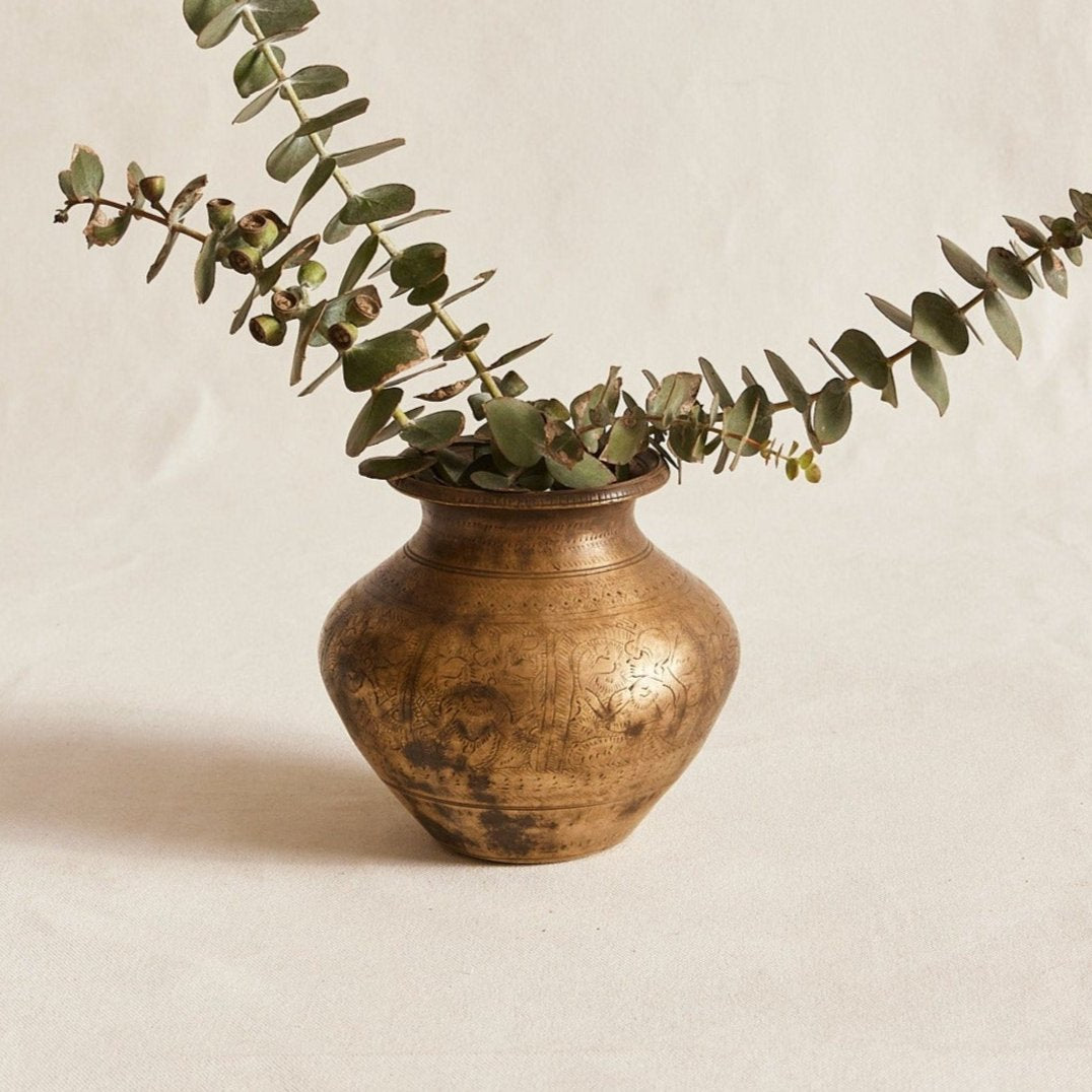 Medium Brass Bud Vase