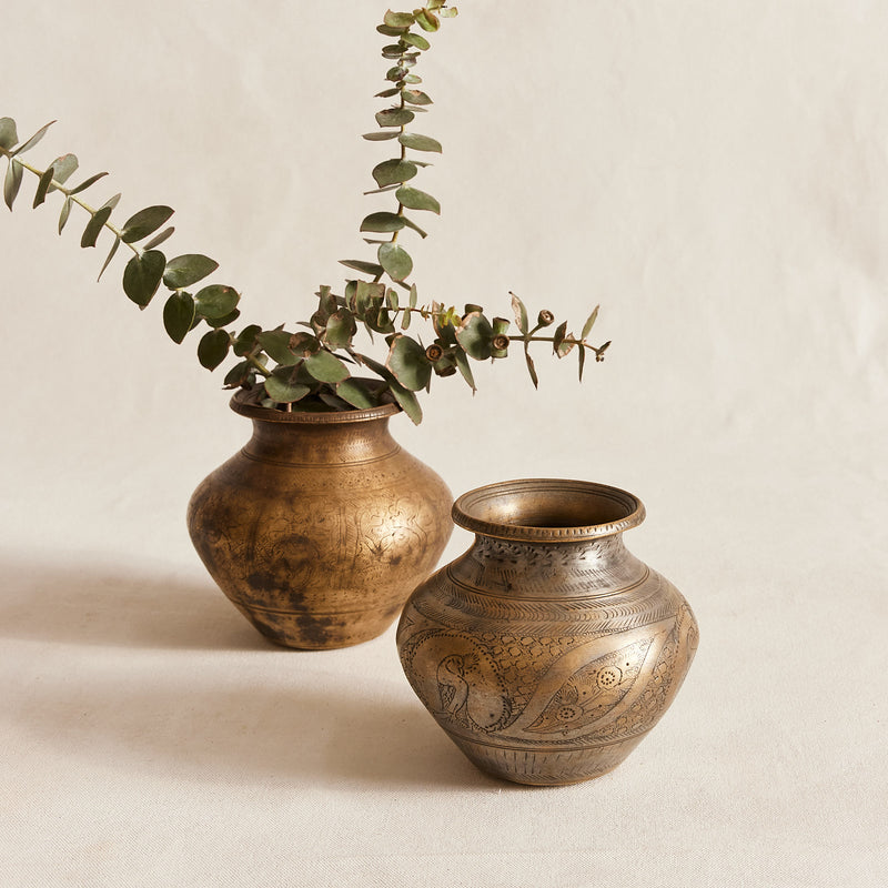 Medium Brass Bud Vase