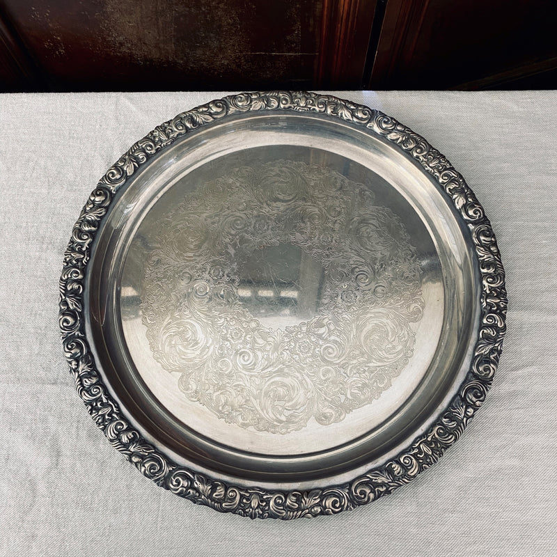 Round Etched Tray