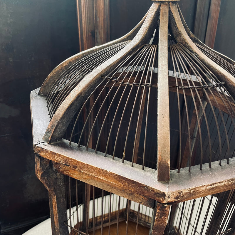 Vintage Timber Birdcage
