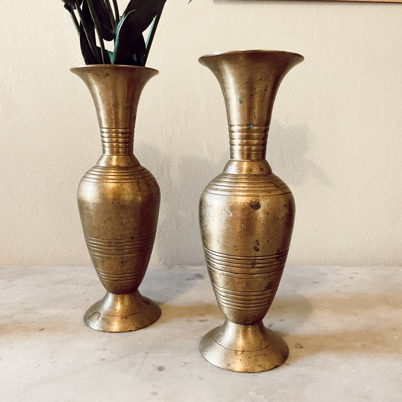 Vintage Brass Bud Vases – Love After Love