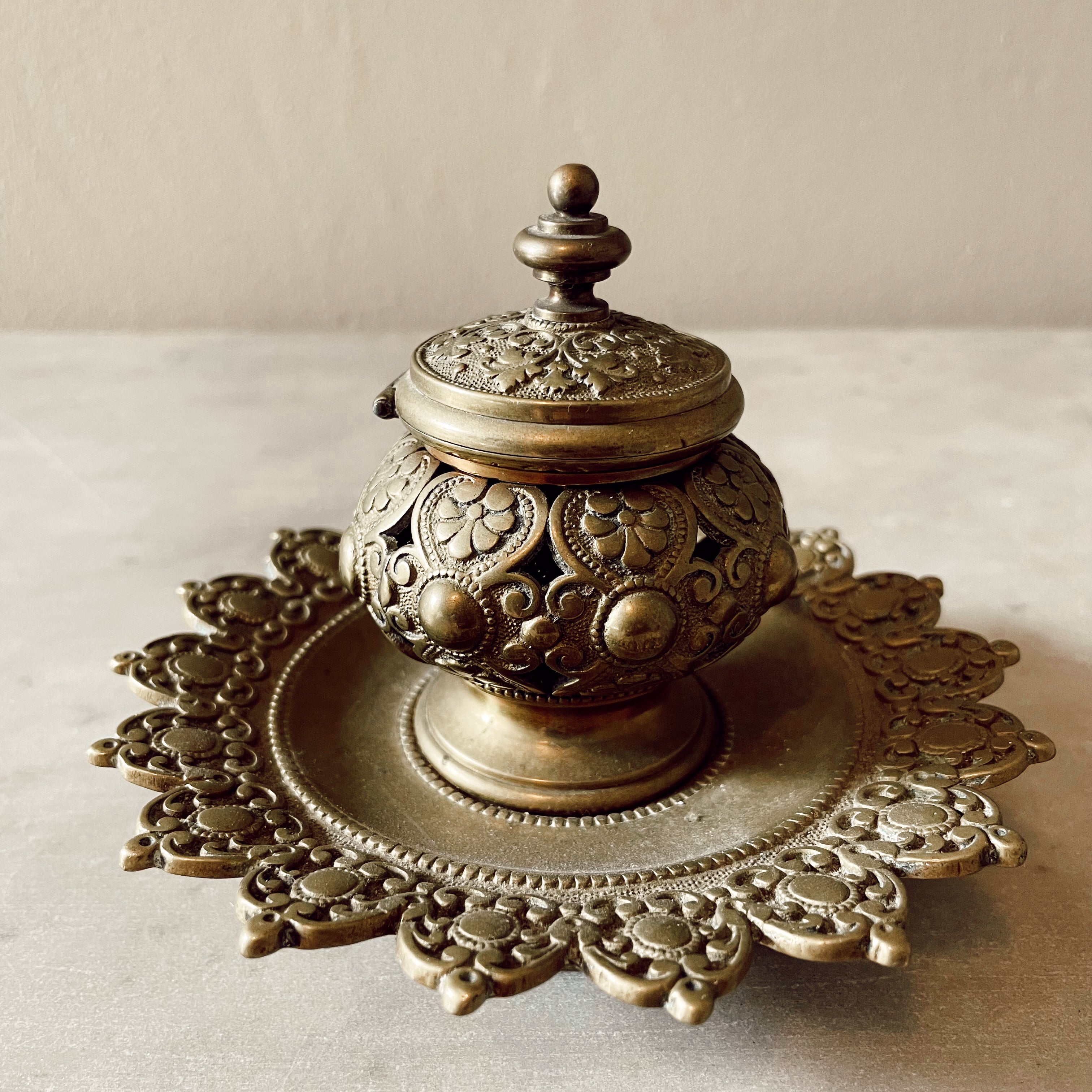 Vintage Brass Chinese Censer