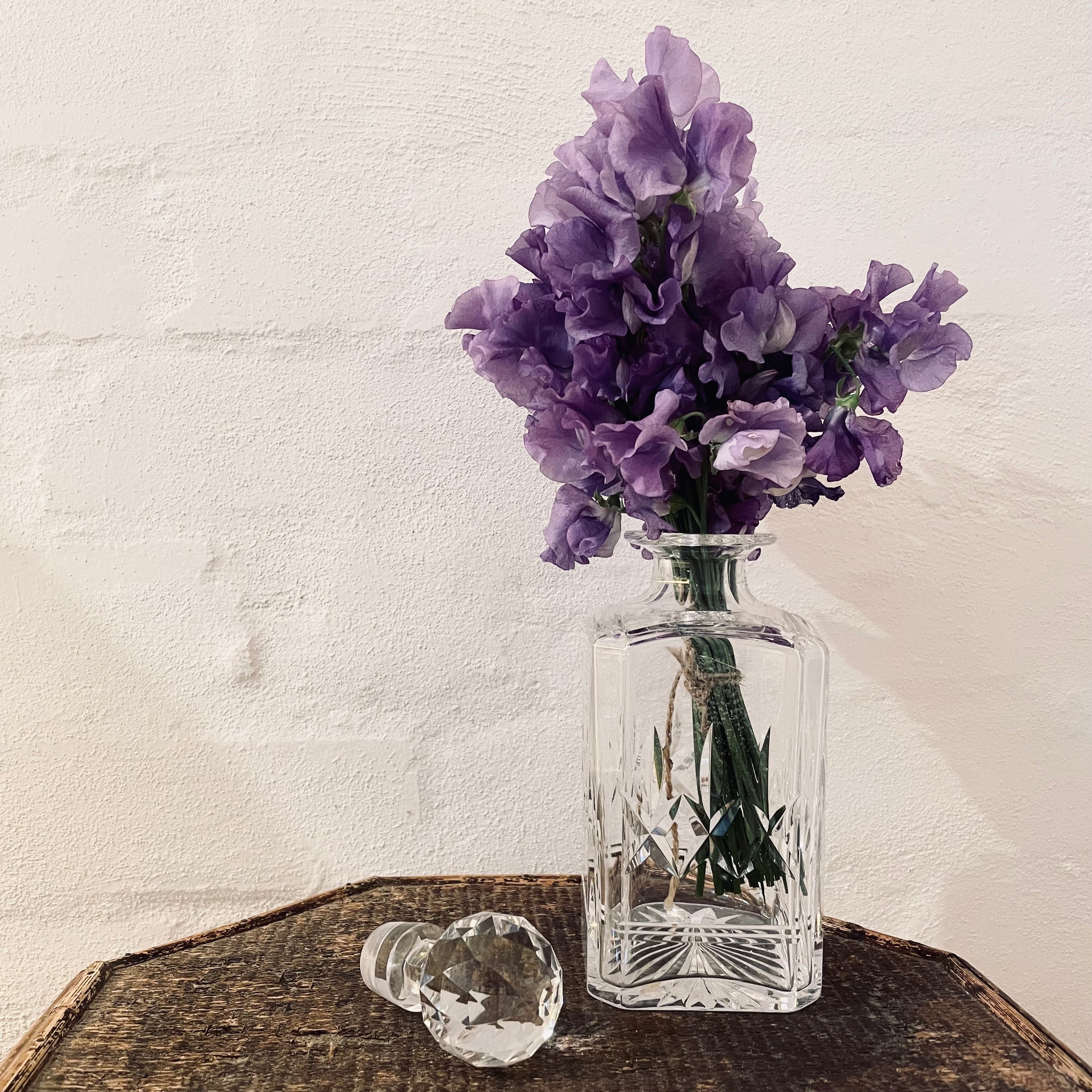Vintage Stuart Hand Cut Crystal Decanter