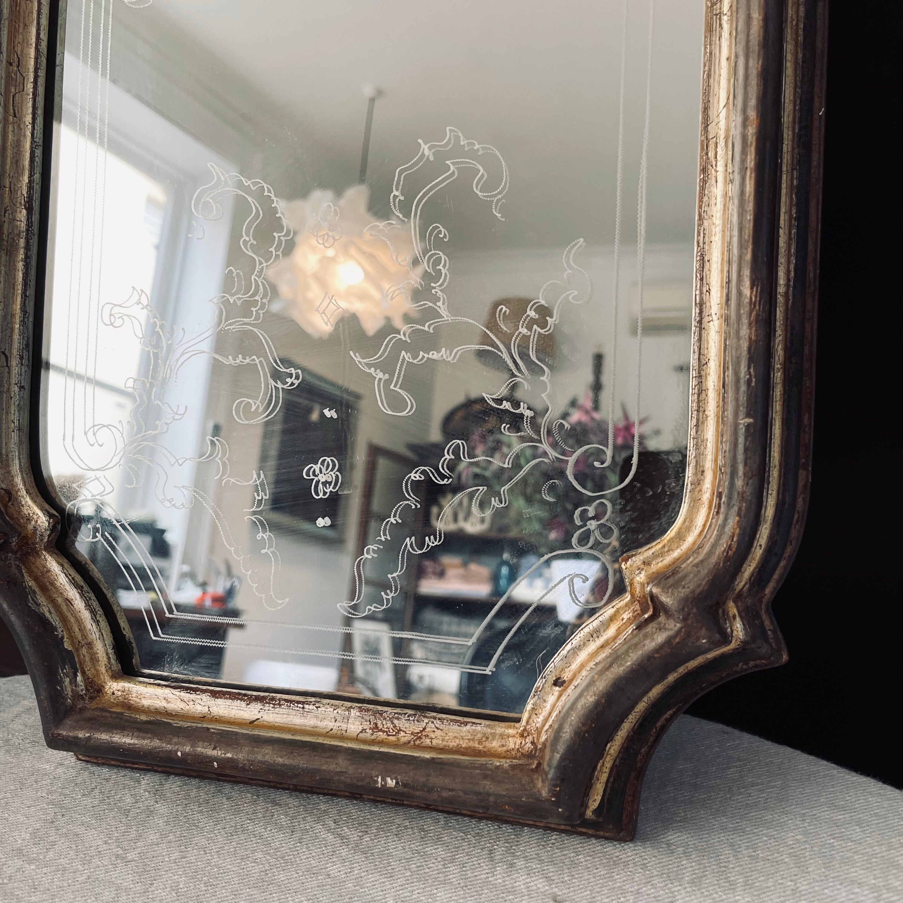 Vintage Italian Gilt Frame Mirror