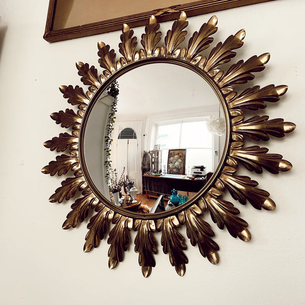 French Gilded Convex Mirror