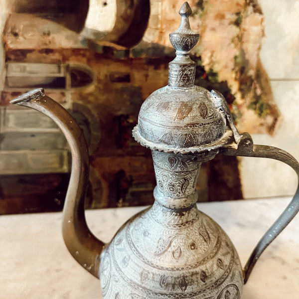 Vintage Brass Moroccan Teapot