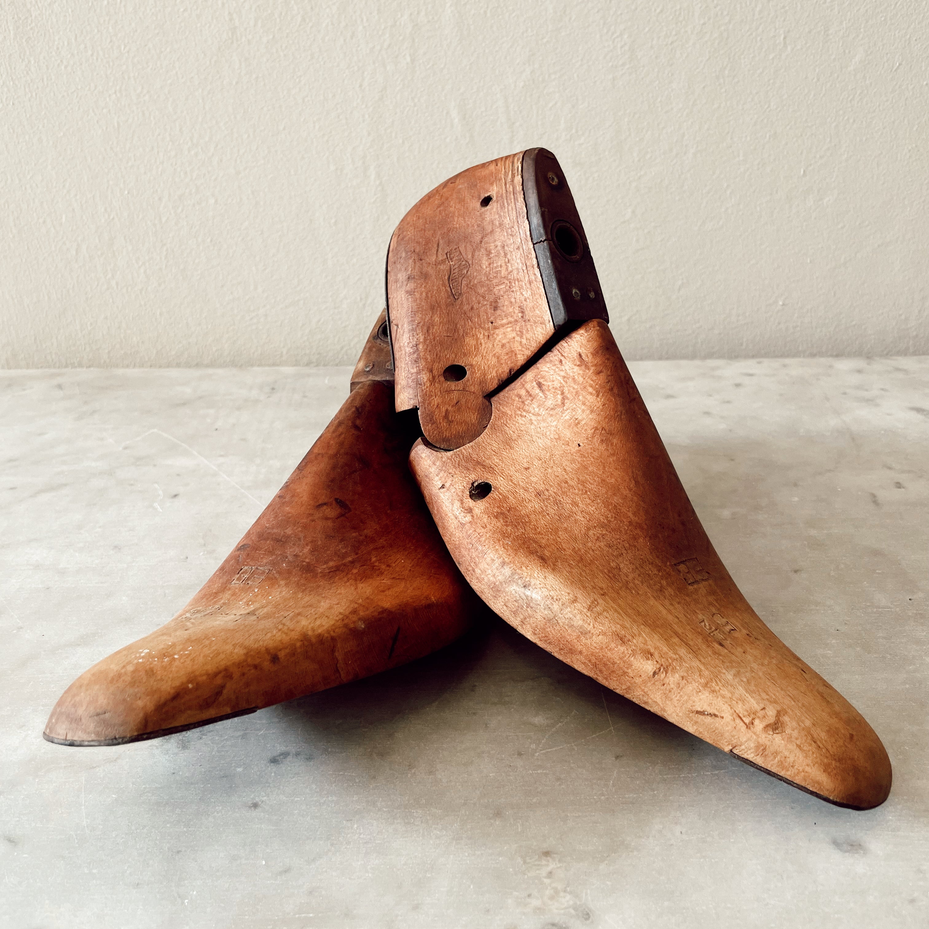 Pair of Vintage Wooden Shoe Lasts