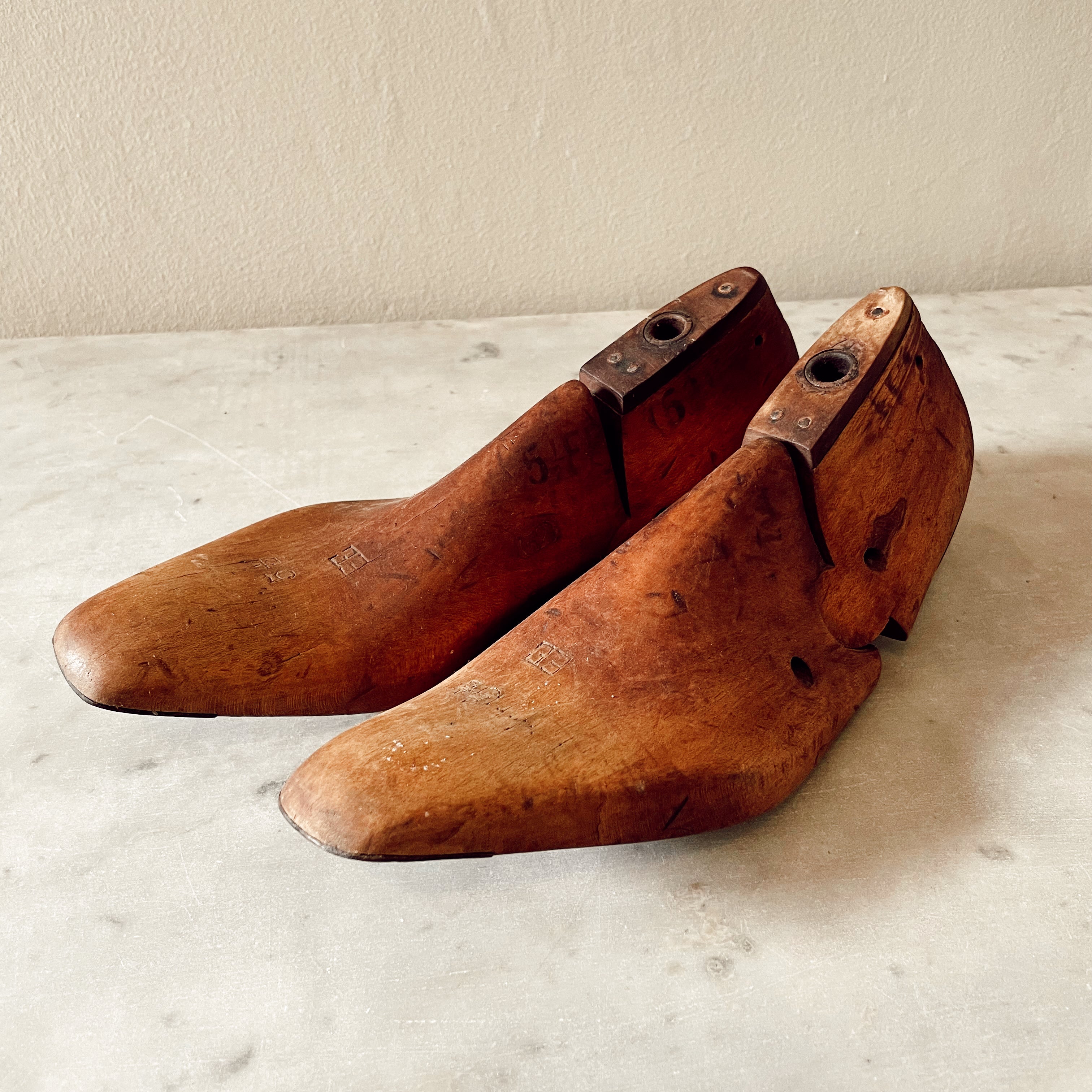 Pair of Vintage Wooden Shoe Lasts