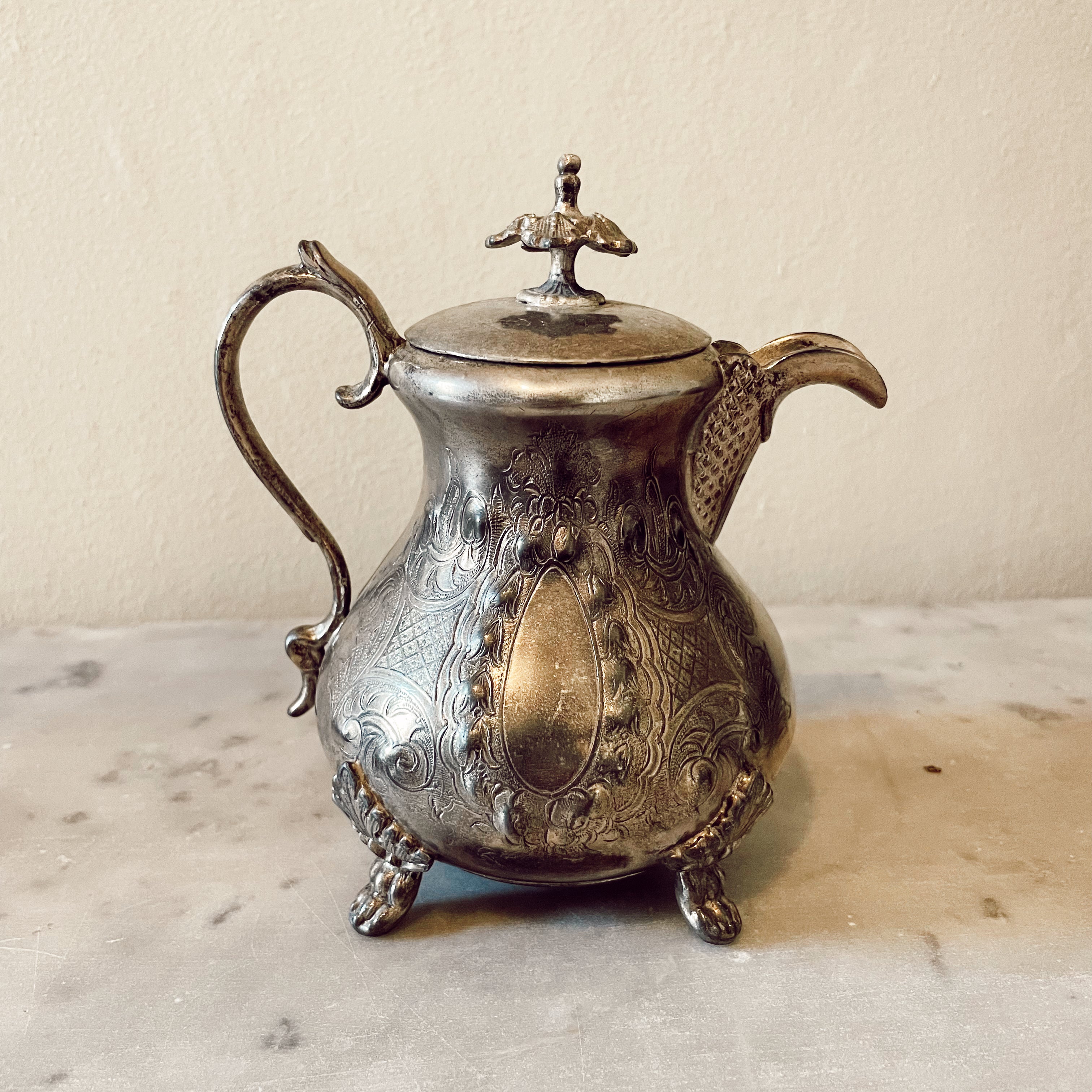 Vintage 3 Piece Silver-Plated Tea Set
