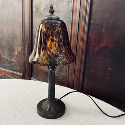 Single tortoise print lamp with Arboreal Base