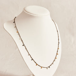 Metallic Drop Necklace - Long