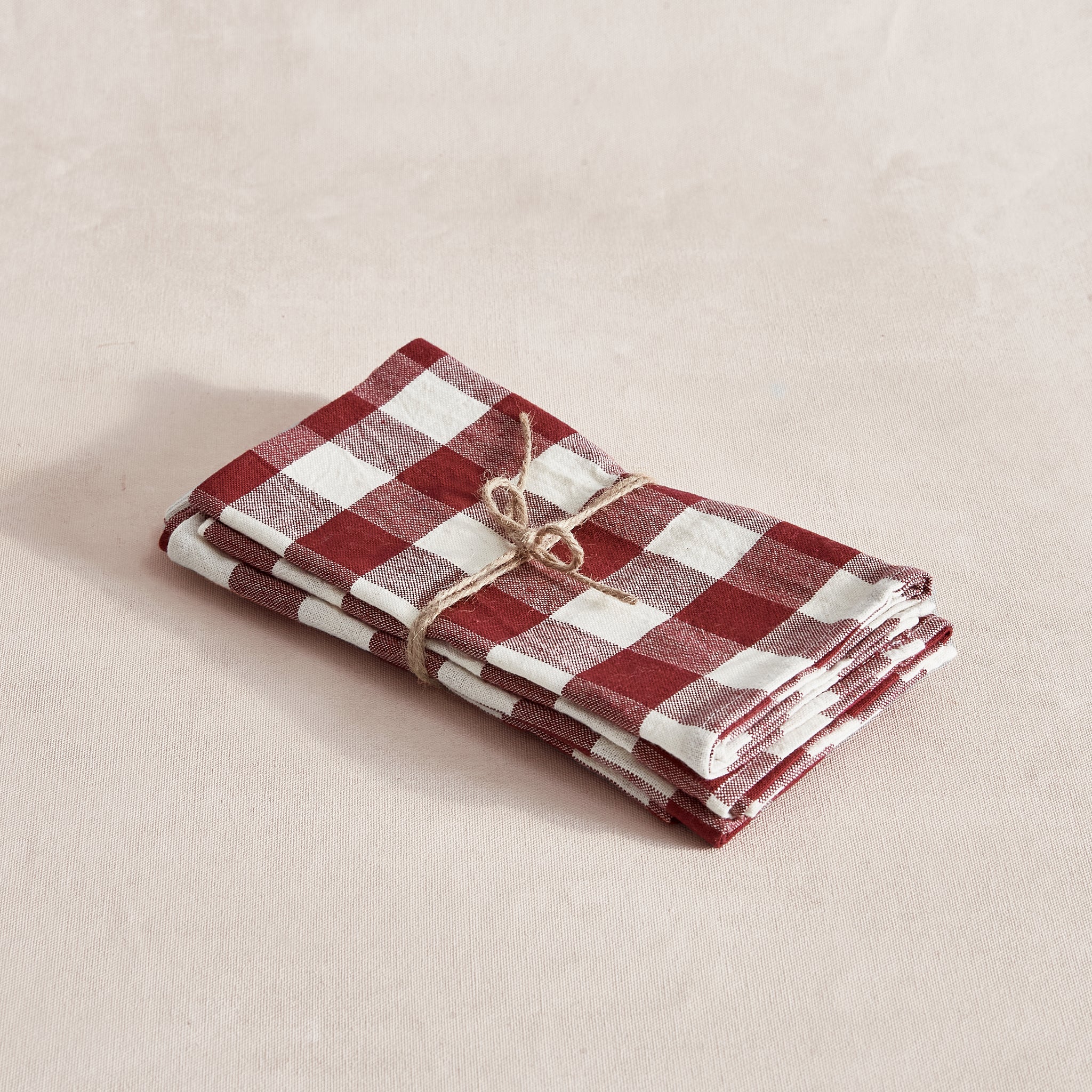 Cherry Gingham Napkins